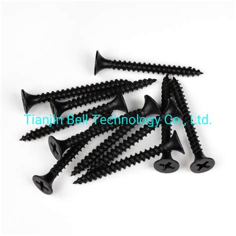 Mm Carbon Steel Black Phosphated Fine Thread Sharp Point Gypsum