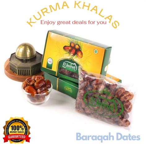 Jual Kurma Khalas Kalas Asli Eljazirah Premium Kemasan Box Gram