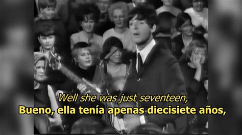 I Saw Her Standing There The Beatles Lyrics Letra Original