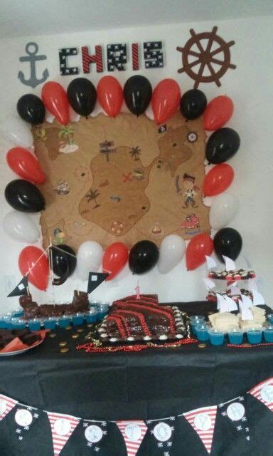 Aniversário pirata pirata aniversário mapa painel decoração