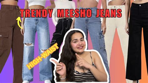 TRENDING MEESHO JEANS HAUL High Waist Jeans Affordable Everyday