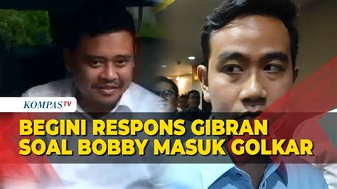 Respons Gibran Rakabuming Raka Ketika Ditanya Soal Bobby Nasution Masuk