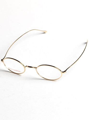 Oval Wire Frames in Yellow Gold