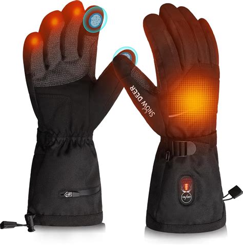 Snow Deer Heated Work Gloves Men Rechargeable Waterproof