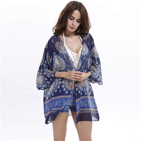 Sexy Pareo Women Kaftan Bikini Bathing Suit Chiffon Cover Ups Beach