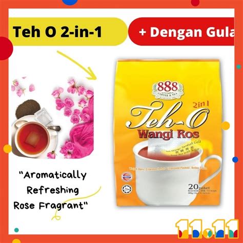 Teh O 2 In 1 Teh O Wangi Ros 2 In 1 Teh O Dengan Gula Instant Black