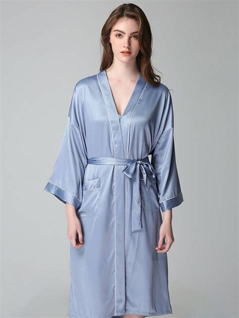 22 Momme Classic Long Silk Nightgown And Robe Set FS117 279 00