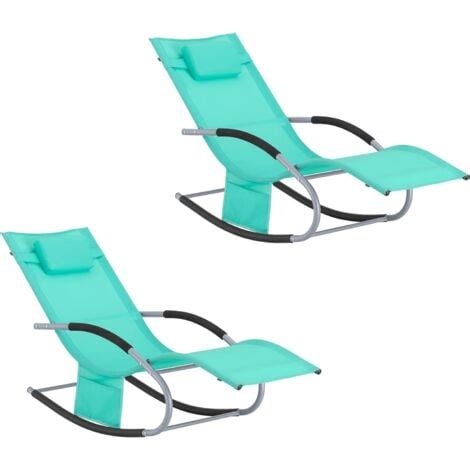 SoBuy OGS28 TBx2 Lot de 2 Bain de Soleil Chaises Longues Fauteuils à