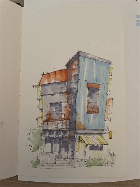 My Project For Course Expressive Architectural Sketching With Colored