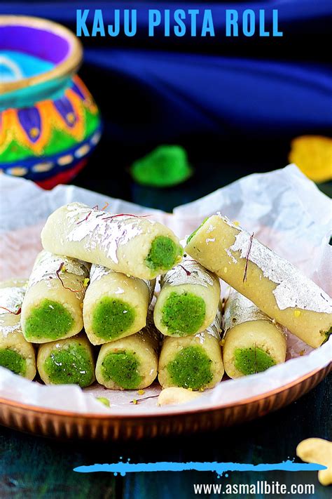 This Kaju Pista Roll Recipe / Kaju Roll Recipe is an Indian sweet delicacy made during festivals ...