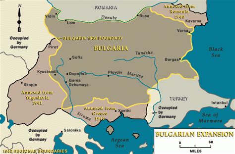 Bulgaria, border changes 1939-1942 | Holocaust Encyclopedia