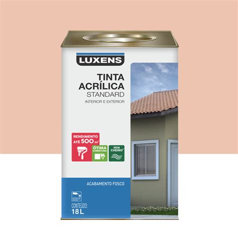 Tinta Acrílica Fosco Standard Pêssego 18L Luxens Leroy Merlin