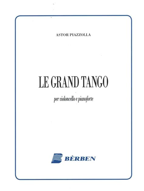 Le Grand Tango Von Astor Piazzolla Im Stretta Noten Shop Kaufen