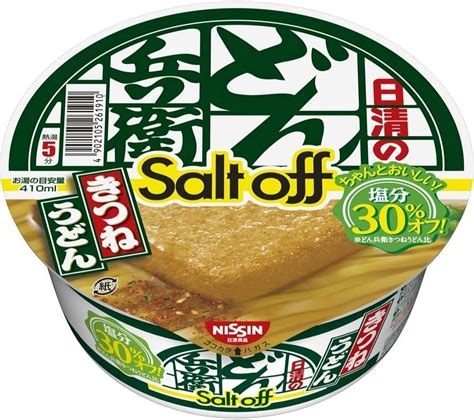 Jp 日清食品 日清のどん兵衛 きつねうどん ソルトオフ カップ麺 96g×12個 食品・飲料・お酒