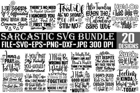 Sarcastic Svg Bundlefunny Svg Bundle Graphic By Simacrafts · Creative