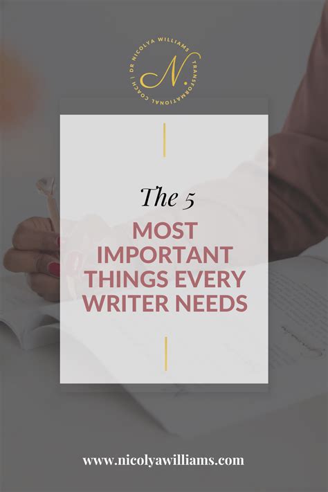 5 Things Every Writer Needs