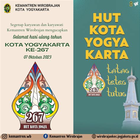 Kemantren Wirobrajan Selamat Hut Ke 267 Kota Yogyakarta