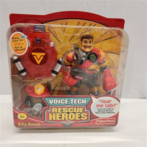 New Fisher Price Rescue Heroes Voice Tech Billy Blazes Action