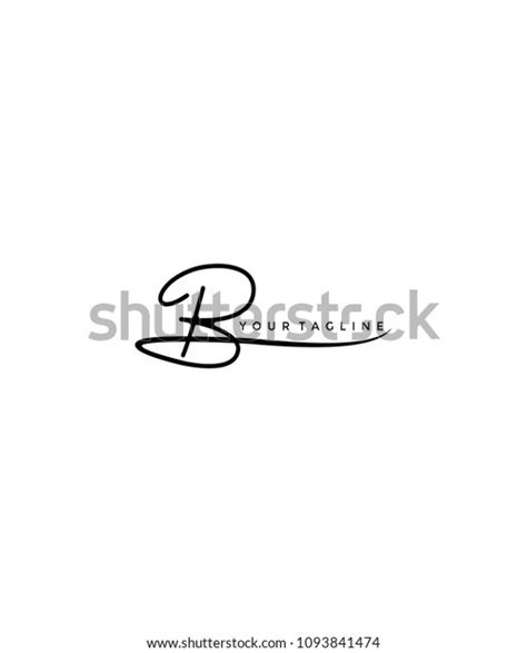 Letter B Signature Logo Template Stock Vector (Royalty Free) 1093841474 ...