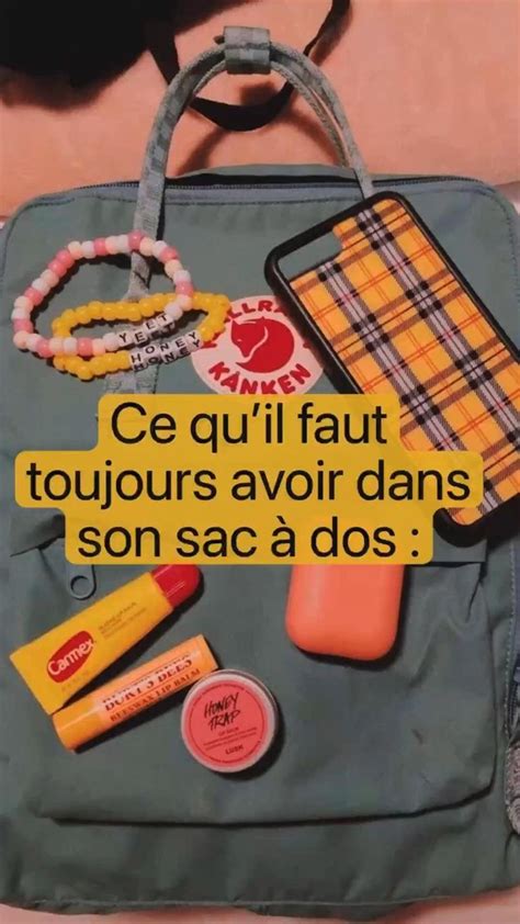 À avoir dans son sac cours Astuces pour l école Organisation de l