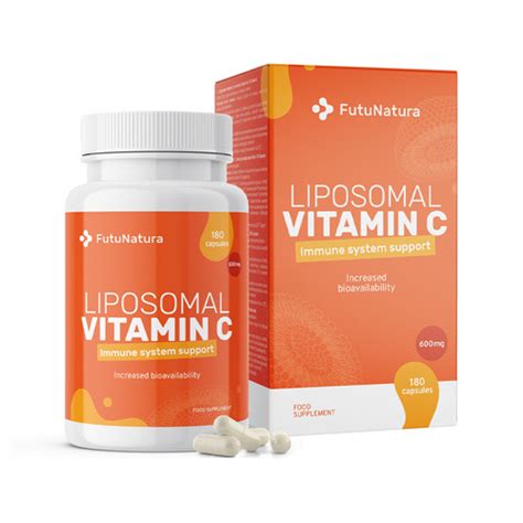 Vitamina C liposomal 1200 mg 180 cápsulas FutuNatura es