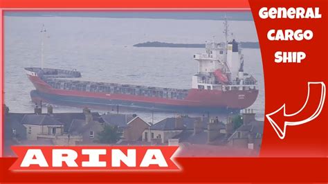 General Cargo Ship Arina Departs Warrenpoint Harbour For Belfast Port