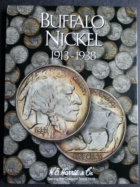 Set Of 2 He Harris Liberty Buffalo Nickel Coin Folders 1883 1938