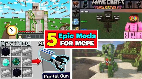 Top 5 Epic Mods For Minecraft Pocket Edition Best Minecraft Mods 1