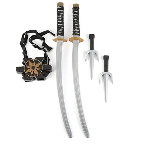 Fun Central 6 Piece Set Warrior Ninja Sword Toys For Kids Costume