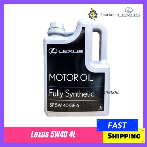 New Lexus 5W40 API SN Fully Synthetic Engine Oil 4L Toyota Motor Oil