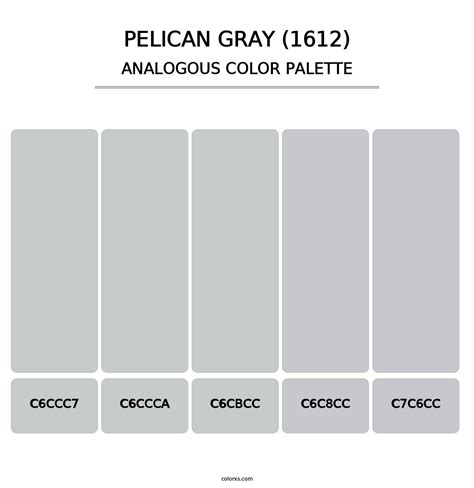 Benjamin Moore Pelican Gray 1612 Paint Coordinating Colors And