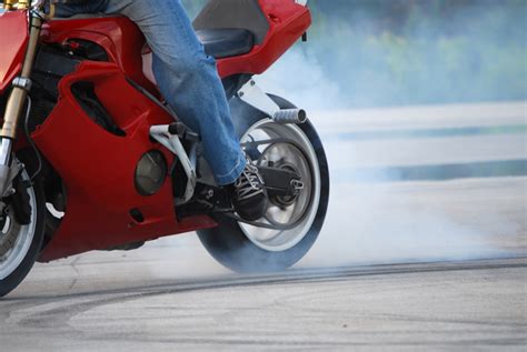 Free Motorcycle stunter tyre burnout Stock Photo - FreeImages.com