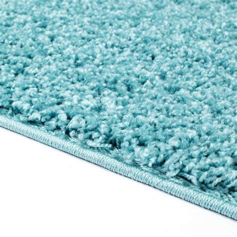 Shaggy rugs - Trim (turquoise) - Turquoise rugs