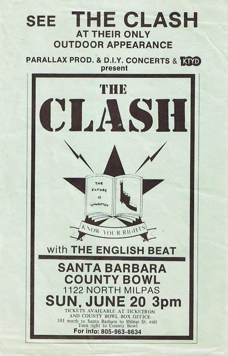 The Clash Concert Posters The Clash Vintage Concert Posters