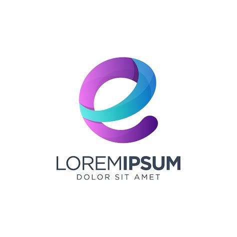 Dise O De Logotipo Letra E Vector Premium