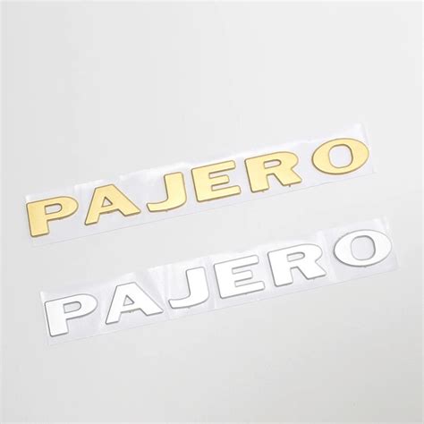 Abs Pajero Letter Logo Car Front Back Rear Emblem Stickers And Decals