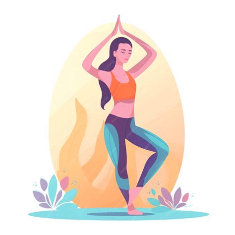 Premium Ai Image Yoga Woman Meditating In Lotus Pose Vector Illustration