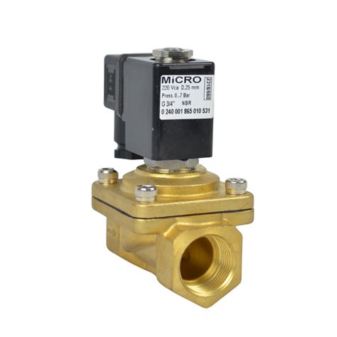 Válvula Solenoide Latão Micro 3 4 2 2 Vias 220V Dka Automação