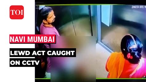 On Cam Man Makes Lewd Gesture Inside Lift Booked Toi Original Times Of India Videos