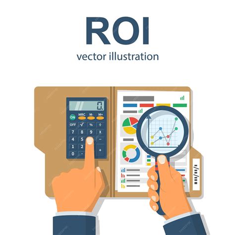 Premium Vector | ROI concept. Return on investment. ROI business