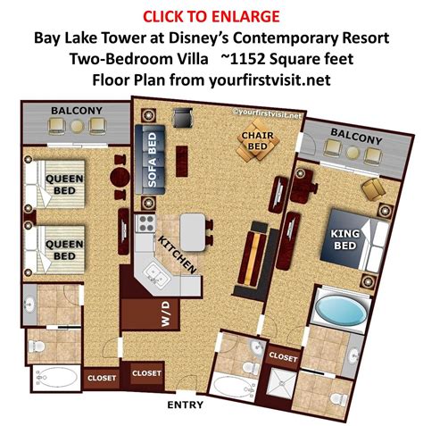 Map Of Bay Lake Tower - Stephen Chapman