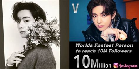 BTS V S Instagram Account Breaks Records And Becomes The Fastest To