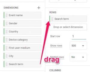 how to find search terms in google analytics