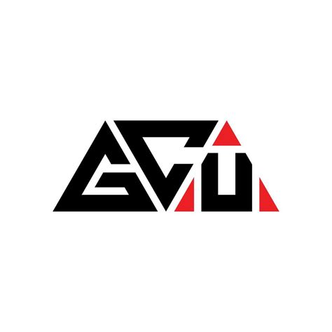 gcu triangle letter logo design  triangle shape gcu triangle logo