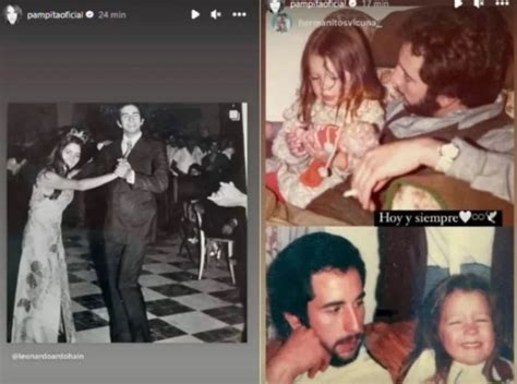 Pampita homenajeó a su papá con una foto de su infancia junto a él Caras