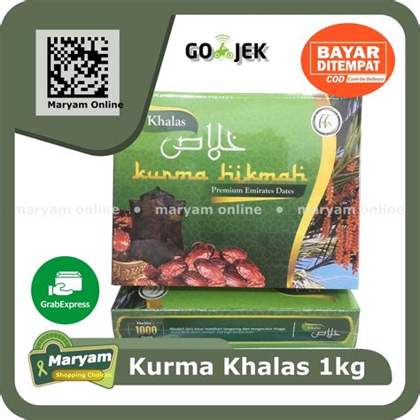 Jual Buah Kurma Khalas Hikmah 1 Kg Shopee Indonesia