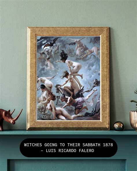 Witches Going To Their Sabbath Vintage Victorian Digital Instant