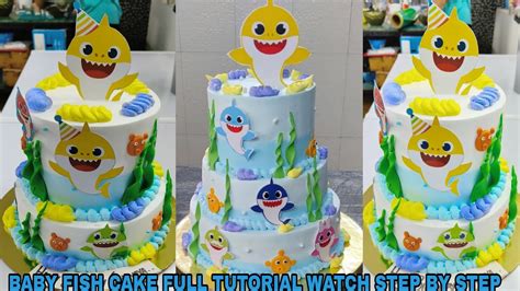 How To Make Baby Shark Cake Baby Shark Fondant Cake Tutorial Baby