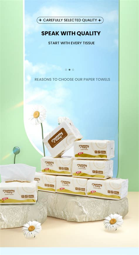 Facial Tissue Paper Towel Pack Ply Wood Pulp Facial Interfolded Paper