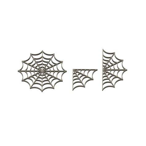 Stl File Spider Web Tray Halloween Decor Spiderweb Art Corner Web・3d